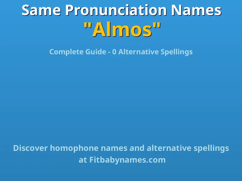 Infographic: Almos same pronunciation names, similar names, and homophone names