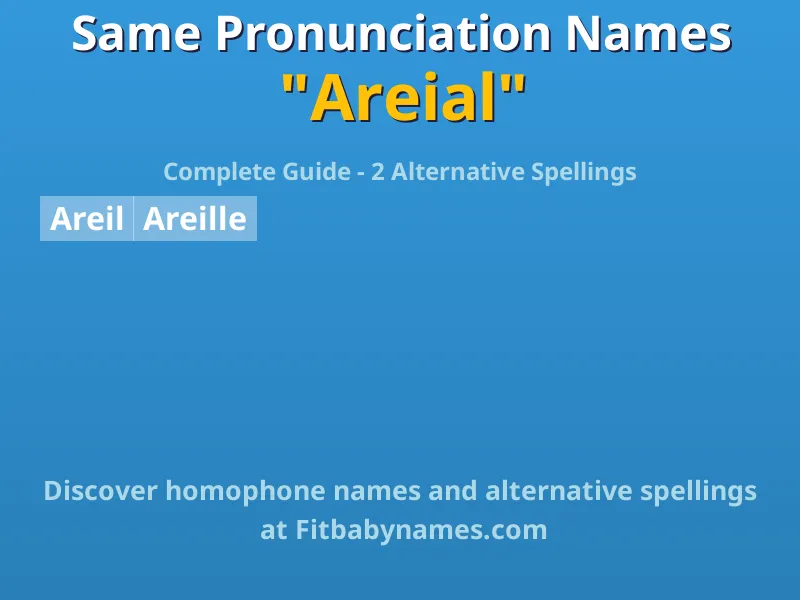 Infographic: Areial same pronunciation names, similar names, and homophone names