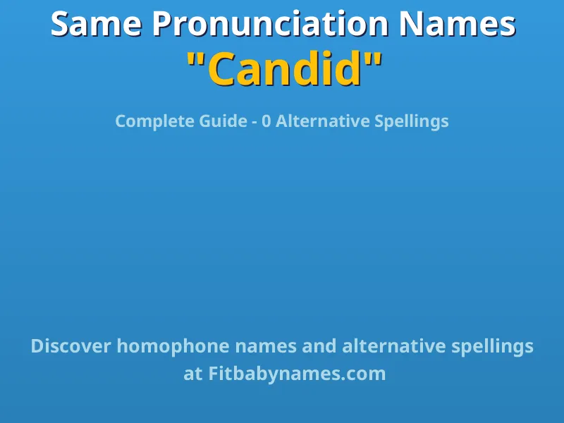 Infographic: Candid same pronunciation names, similar names, and homophone names