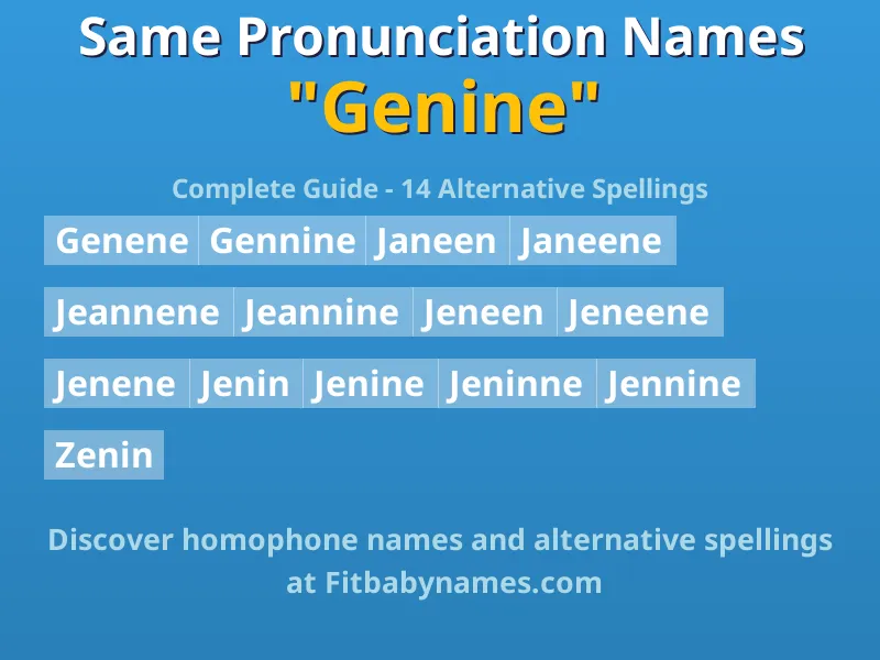 Infographic: Genine same pronunciation names, similar names, and homophone names