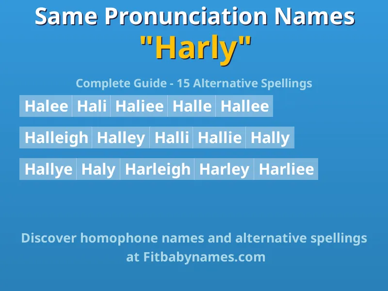 Infographic: Harly same pronunciation names, similar names, and homophone names