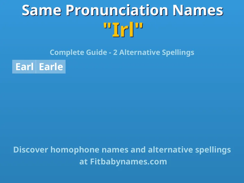 Infographic: Irl same pronunciation names, similar names, and homophone names