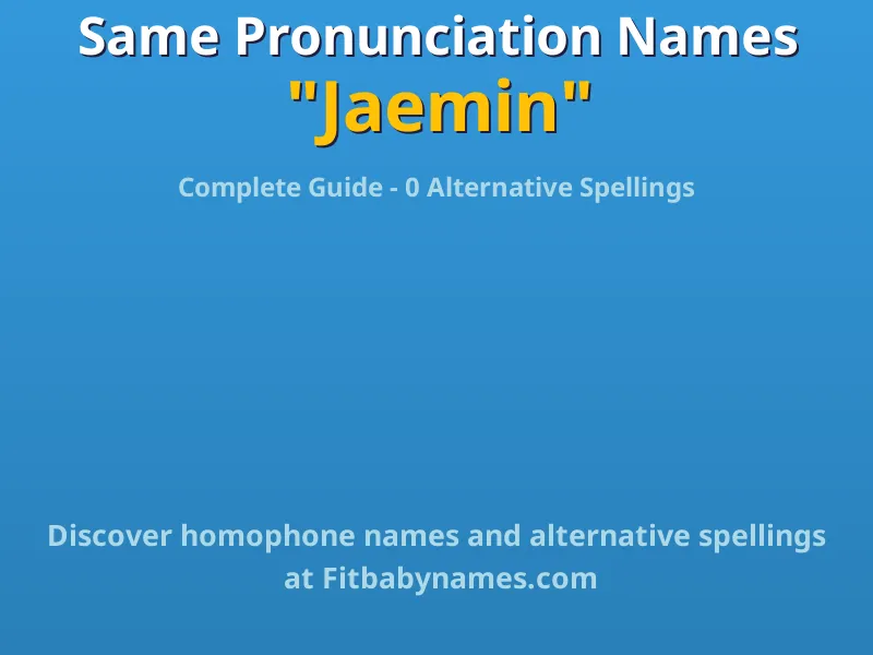 Infographic: Jaemin same pronunciation names, similar names, and homophone names