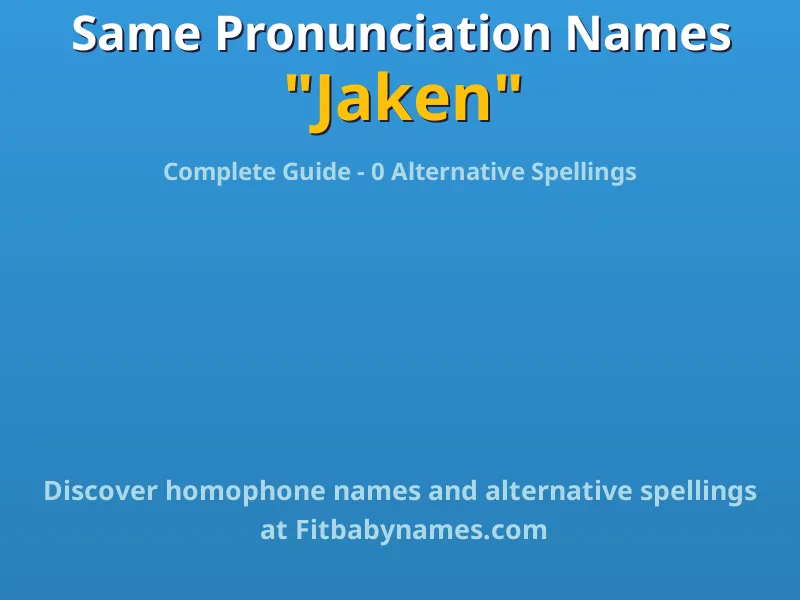 Infographic: Jaken same pronunciation names, similar names, and homophone names