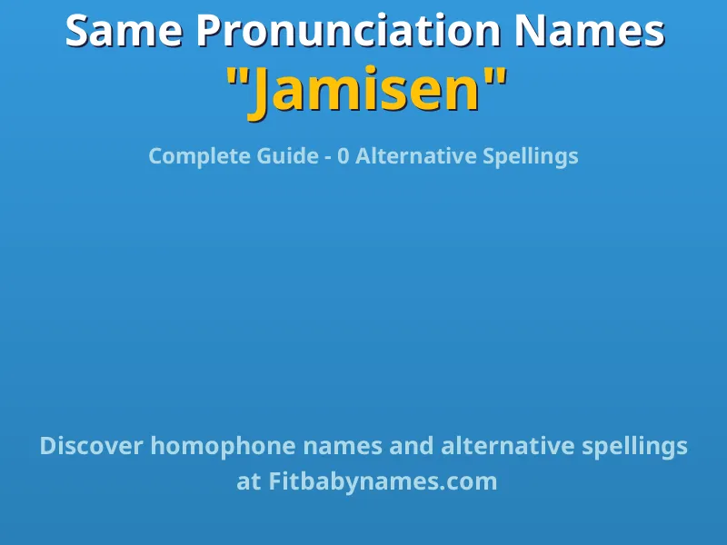 Infographic: Jamisen same pronunciation names, similar names, and homophone names