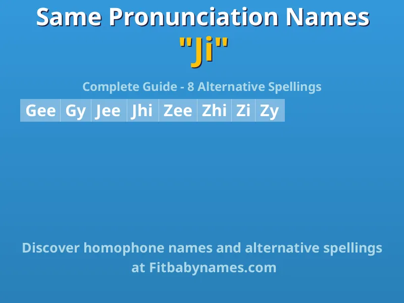 Infographic: Ji same pronunciation names, similar names, and homophone names