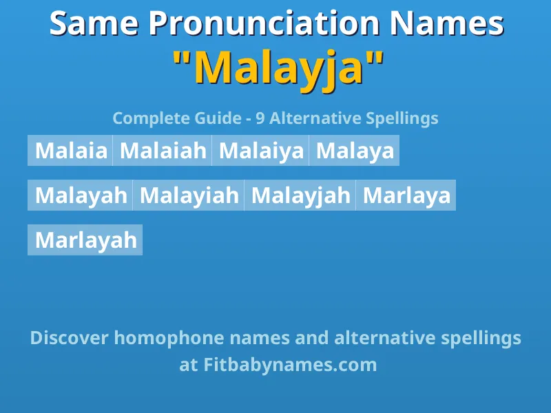 Infographic: Malayja same pronunciation names, similar names, and homophone names