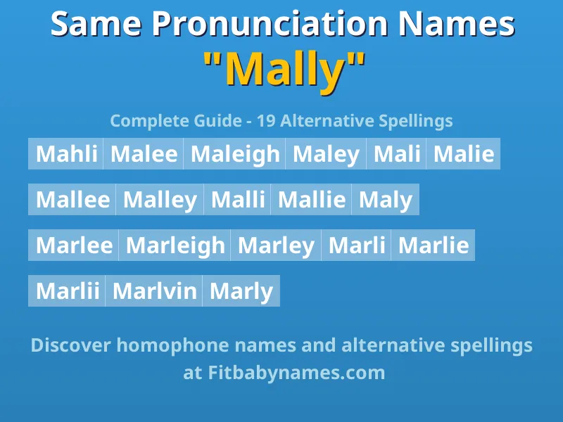 Infographic: Mally same pronunciation names, similar names, and homophone names
