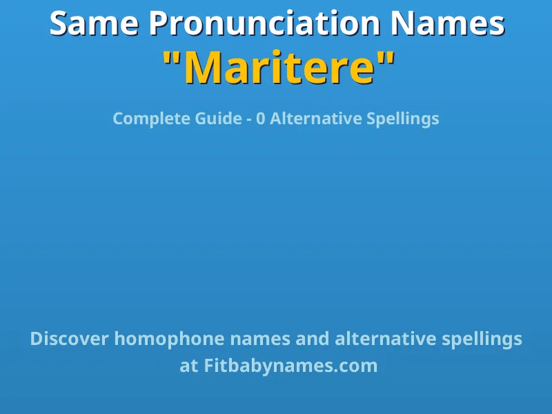 Infographic: Maritere same pronunciation names, similar names, and homophone names