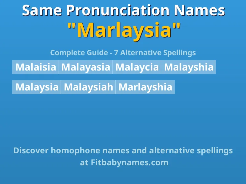 Infographic: Marlaysia same pronunciation names, similar names, and homophone names