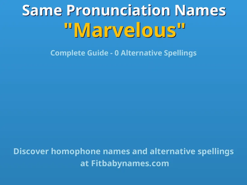 Infographic: Marvelous same pronunciation names, similar names, and homophone names