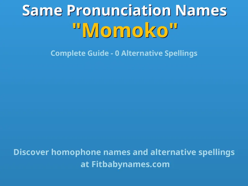 Infographic: Momoko same pronunciation names, similar names, and homophone names