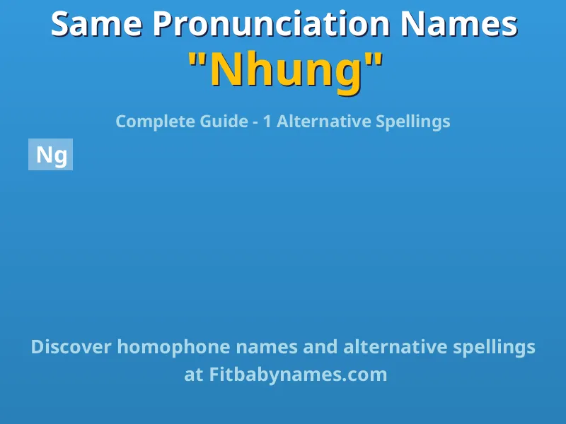 Infographic: Nhung same pronunciation names, similar names, and homophone names