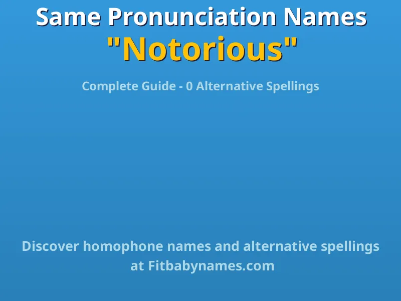 Infographic: Notorious same pronunciation names, similar names, and homophone names