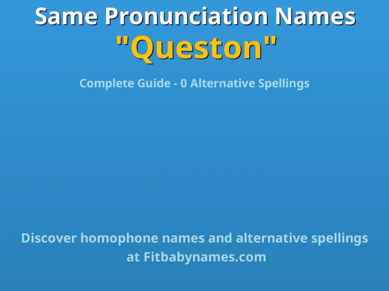 Infographic: Queston same pronunciation names, similar names, and homophone names