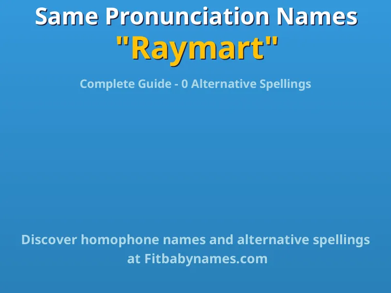 Infographic: Raymart same pronunciation names, similar names, and homophone names