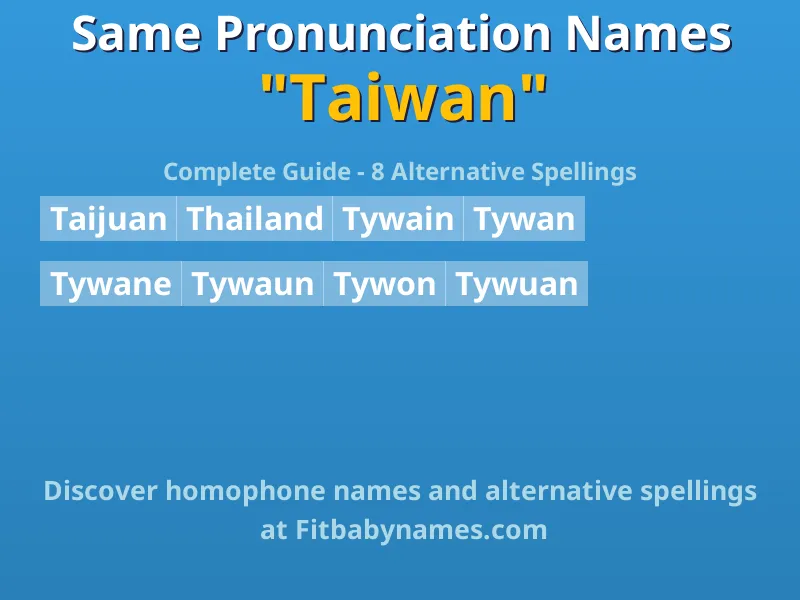 Infographic: Taiwan same pronunciation names, similar names, and homophone names