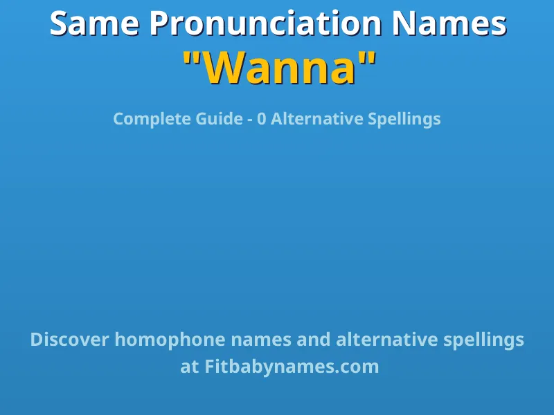 Infographic: Wanna same pronunciation names, similar names, and homophone names