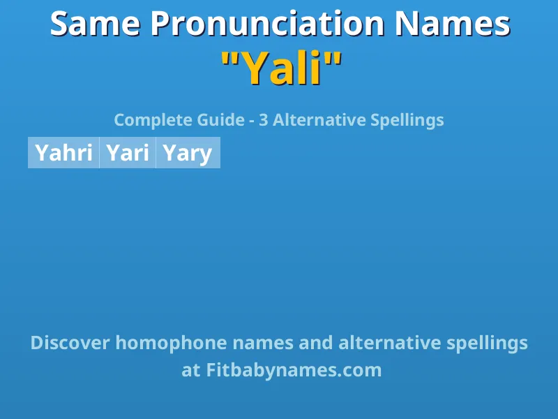 Infographic: Yali same pronunciation names, similar names, and homophone names