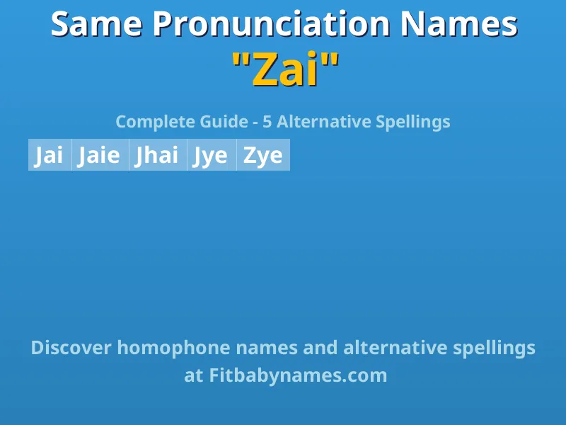 Infographic: Zai same pronunciation names, similar names, and homophone names